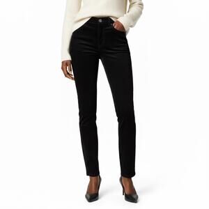 Loft Pinwale Corduroy Pants Womens 2 Black Skinny Stretc Soft Fall Clean Girl